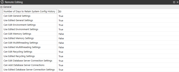 Remote Editing dialog box